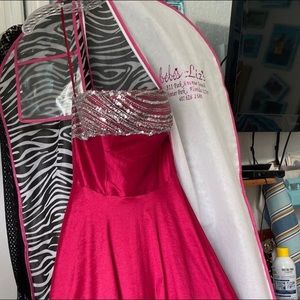 Pink ball gown